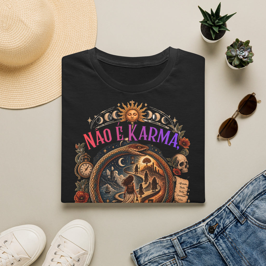 Nao é Karma T-Shirt — Retro Mystic Sun & Moon Astrology Graphic Tee