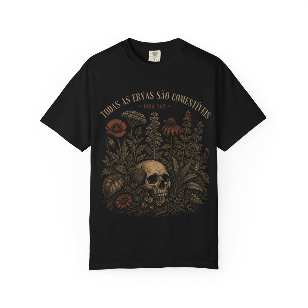 Herbal Skull & Alchemy Graphic T‑Shirt