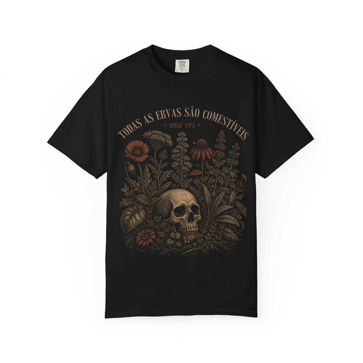 Herbal Skull & Alchemy Graphic T‑Shirt