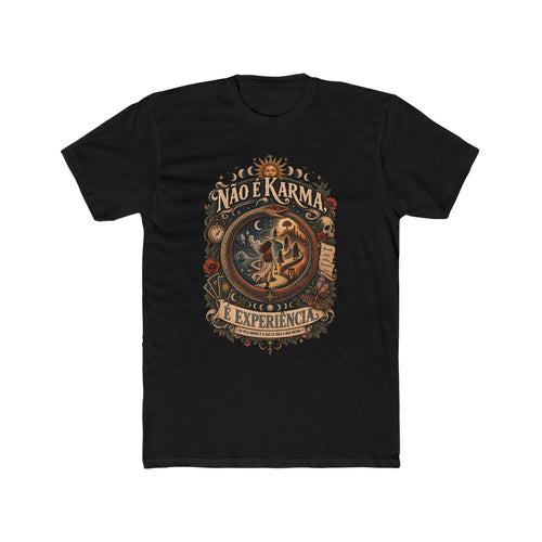 Crew Tee — "Não é Karma, é Experiência" Vintage Mystic Graphic