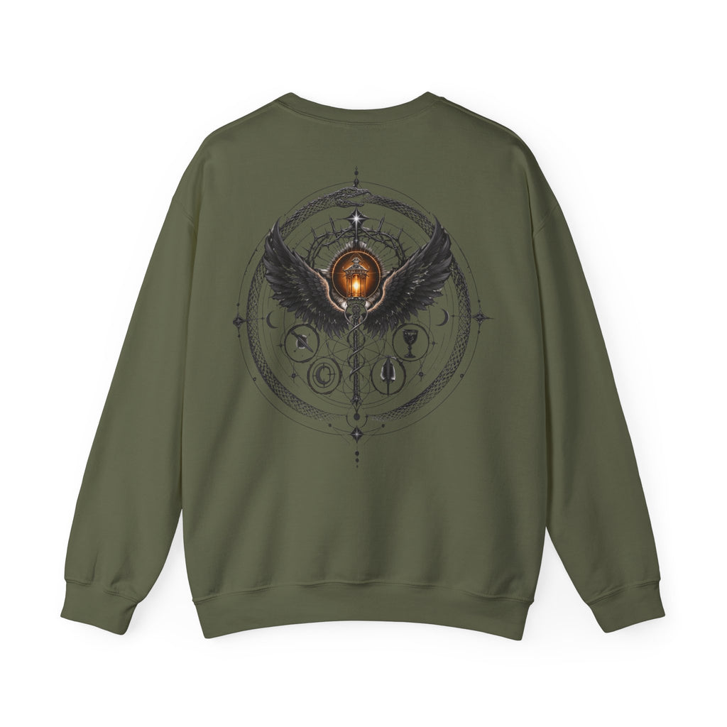 Crewneck Sweatshirt — "Escolheste, Agora Reclama à Vontade" Cozy Reading Lounge Pullover