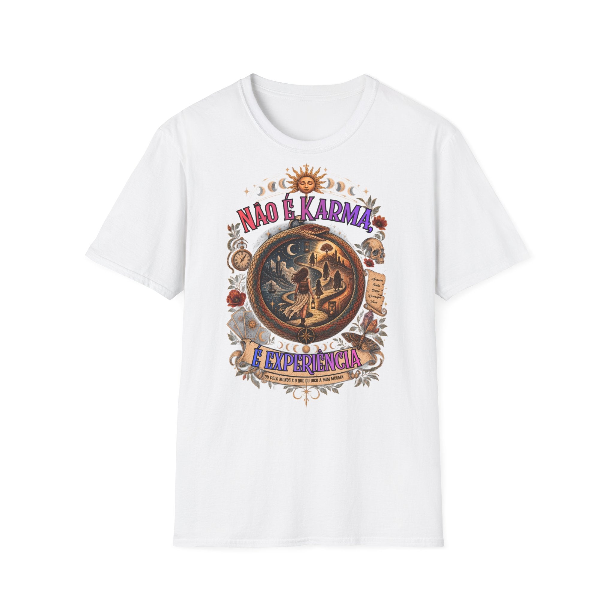 Nao é Karma T-Shirt — Retro Mystic Sun & Moon Astrology Graphic Tee