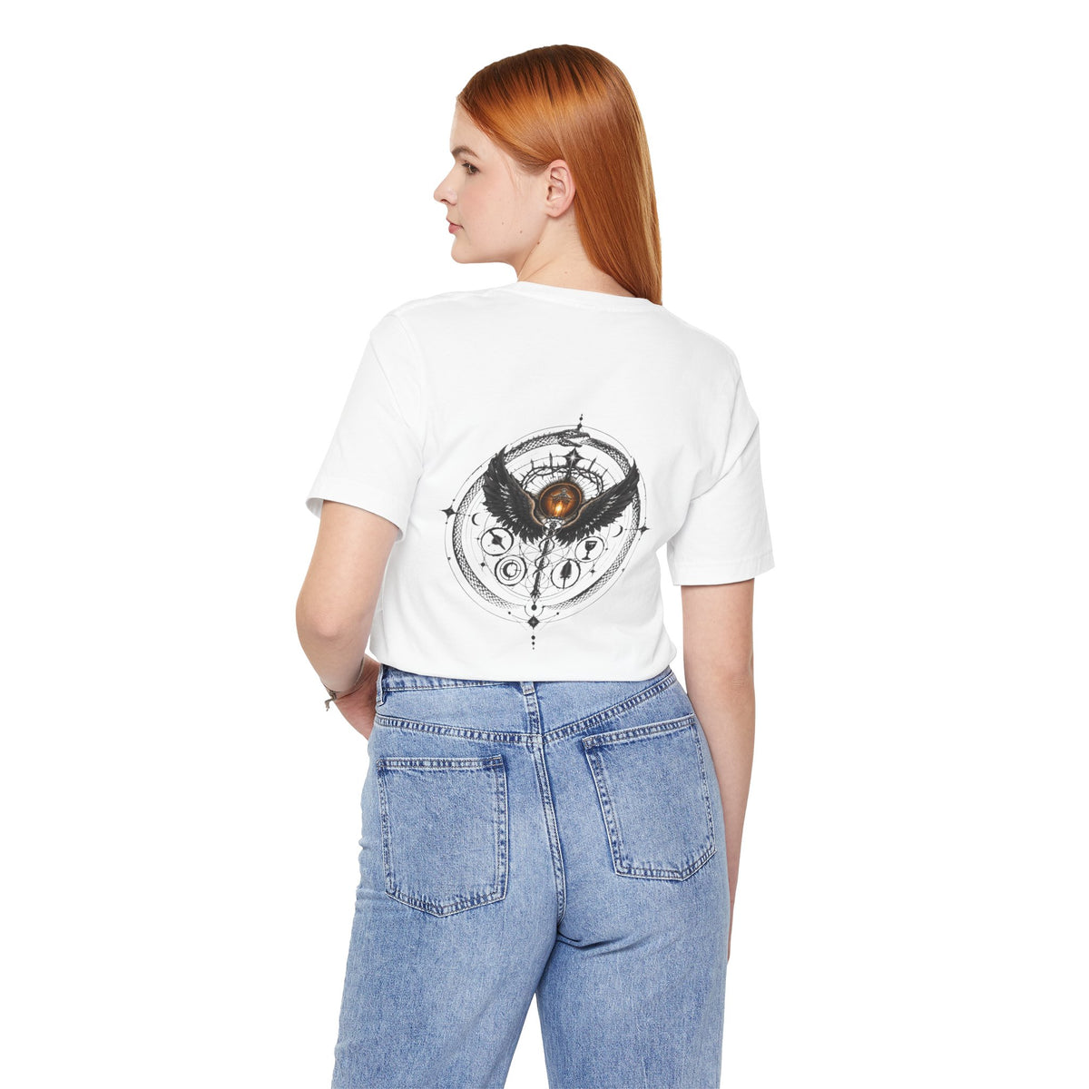 T-shirt Halloween Fantasma Fofo, Boo e Halloween, Doces Candy Corn, Design Duplo Frente e Verso