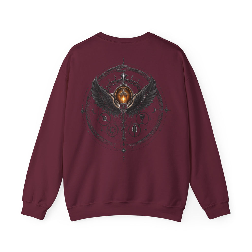 Crewneck Sweatshirt — "Escolheste, Agora Reclama à Vontade" Cozy Reading Lounge Pullover