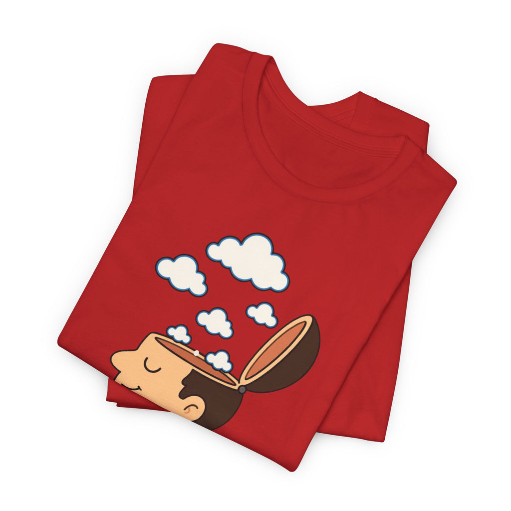 T-Shirt — 'Estou nas Nuvens' Cute Cloud Head Graphic