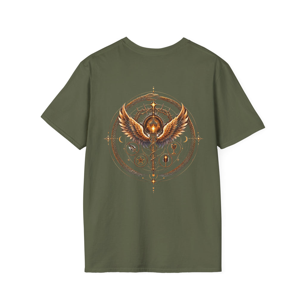 A Minha Calma T-Shirt — Portuguese 'My Calm Gives Me Extra Hours' Boho Celestial Tee