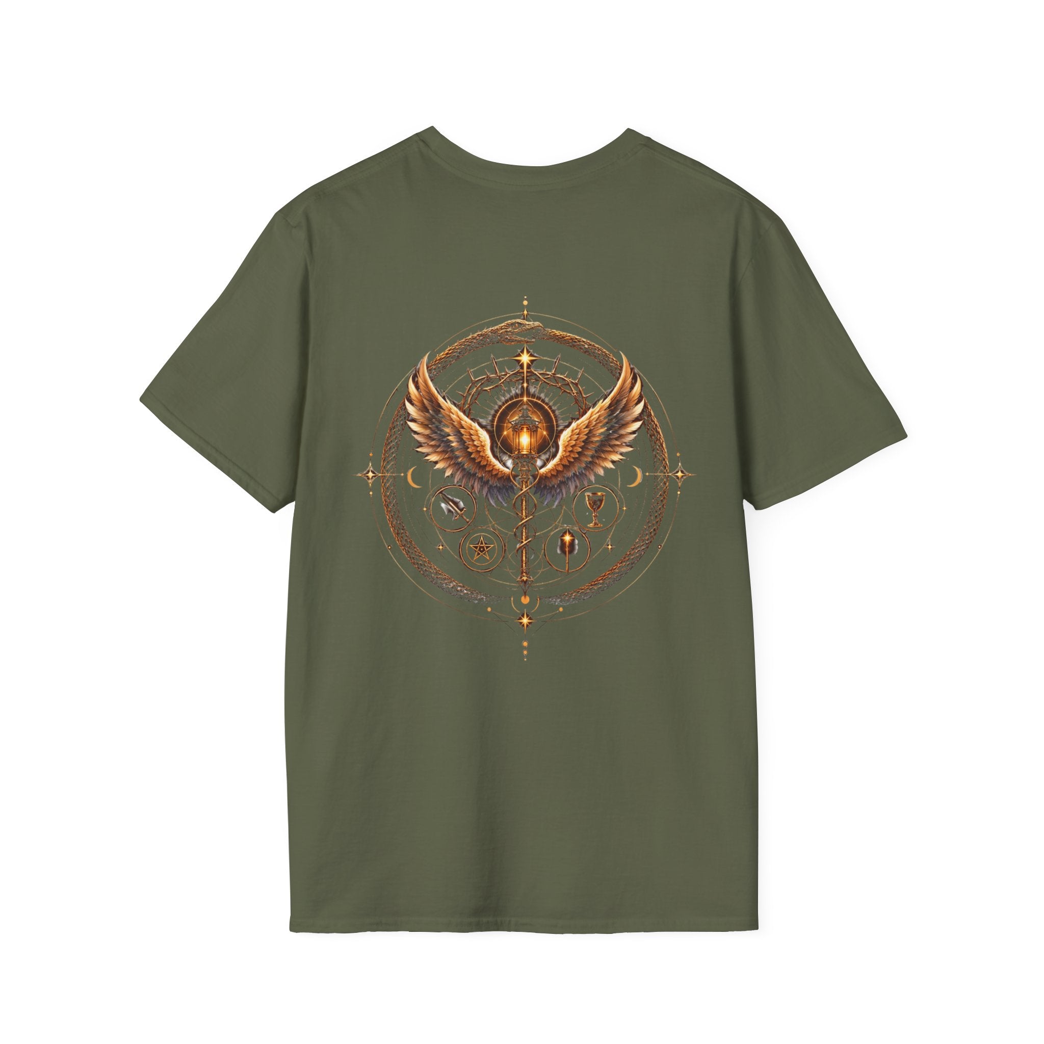 A Minha Calma T-Shirt — Portuguese 'My Calm Gives Me Extra Hours' Boho Celestial Tee