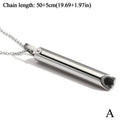 Stainless Steel Breathlace Necklace Quit Smoking Anxiety Relief Anti Vaping Necklace Breathing Necklace For Anxiety Mindful