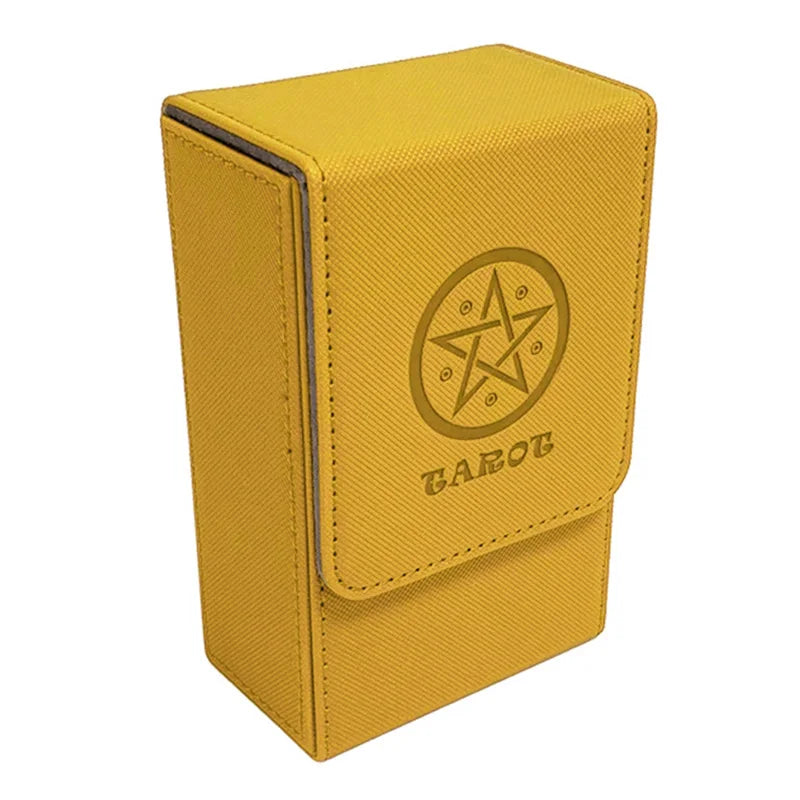 Caixa Portátil para Cartas de Tarot — Material PU, À Prova de Água e Pó