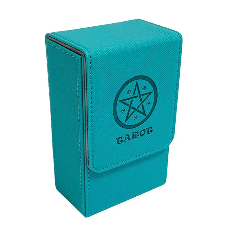 Caixa Portátil para Cartas de Tarot — Material PU, À Prova de Água e Pó
