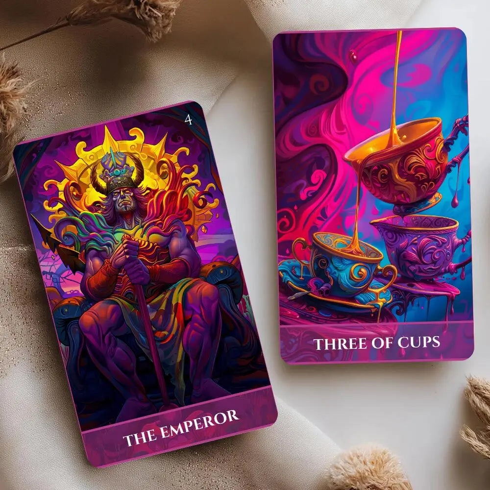 Baralho de Tarot Luminoso 78 Cartas — Sabedoria e Introspeção