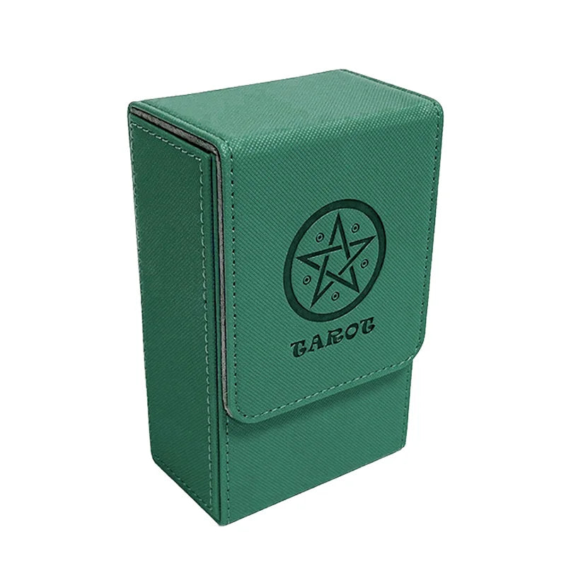 Caixa Portátil para Cartas de Tarot — Material PU, À Prova de Água e Pó