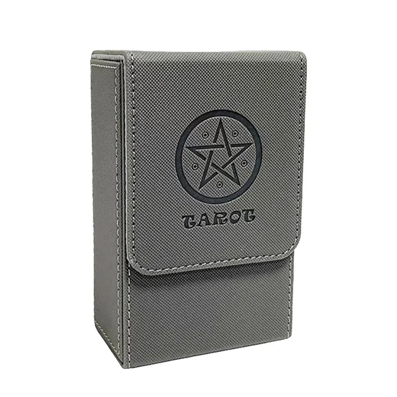 Caixa Portátil para Cartas de Tarot — Material PU, À Prova de Água e Pó