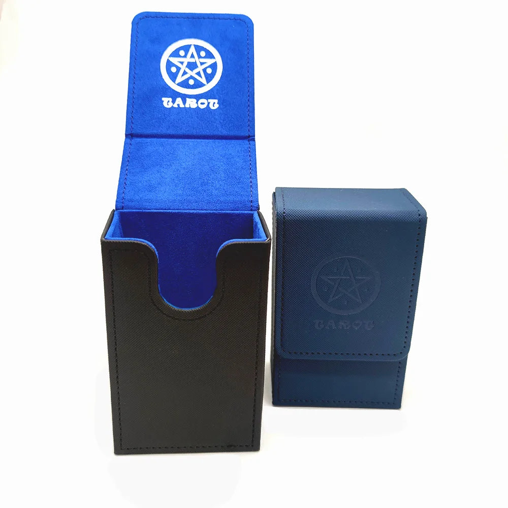 Caixa Portátil para Cartas de Tarot — Material PU, À Prova de Água e Pó