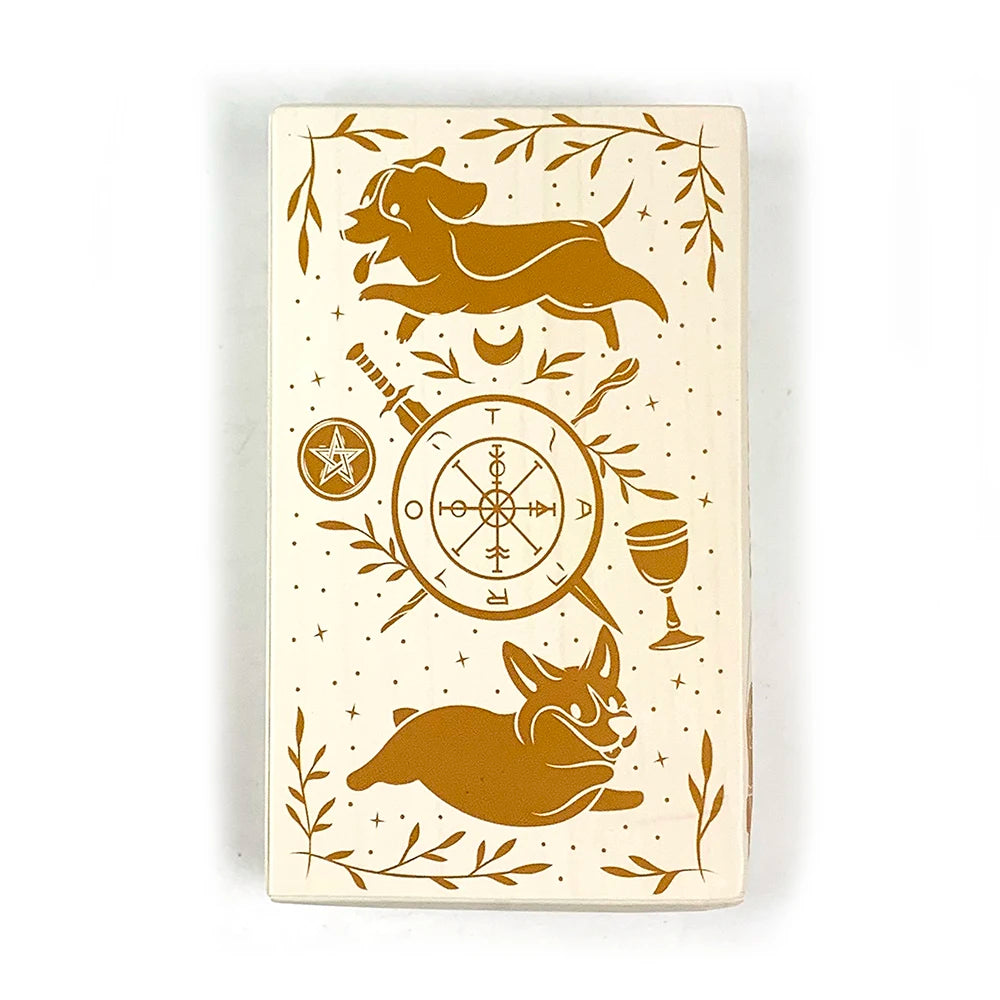 Baralho de Tarot Cãezinhos 78 Cartas — Presente Fofo para Amantes de Tarot