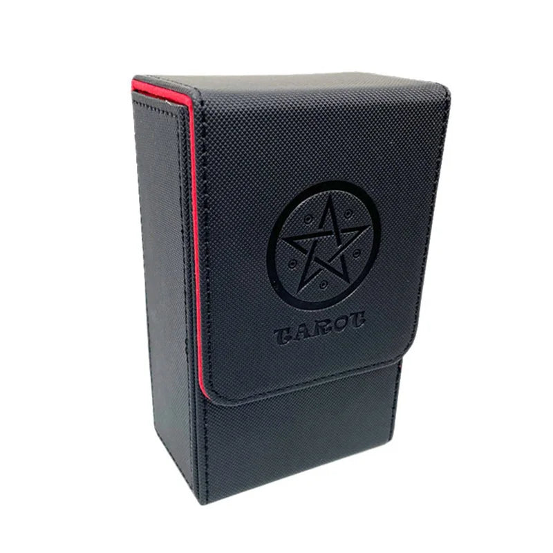 Caixa Portátil para Cartas de Tarot — Material PU, À Prova de Água e Pó