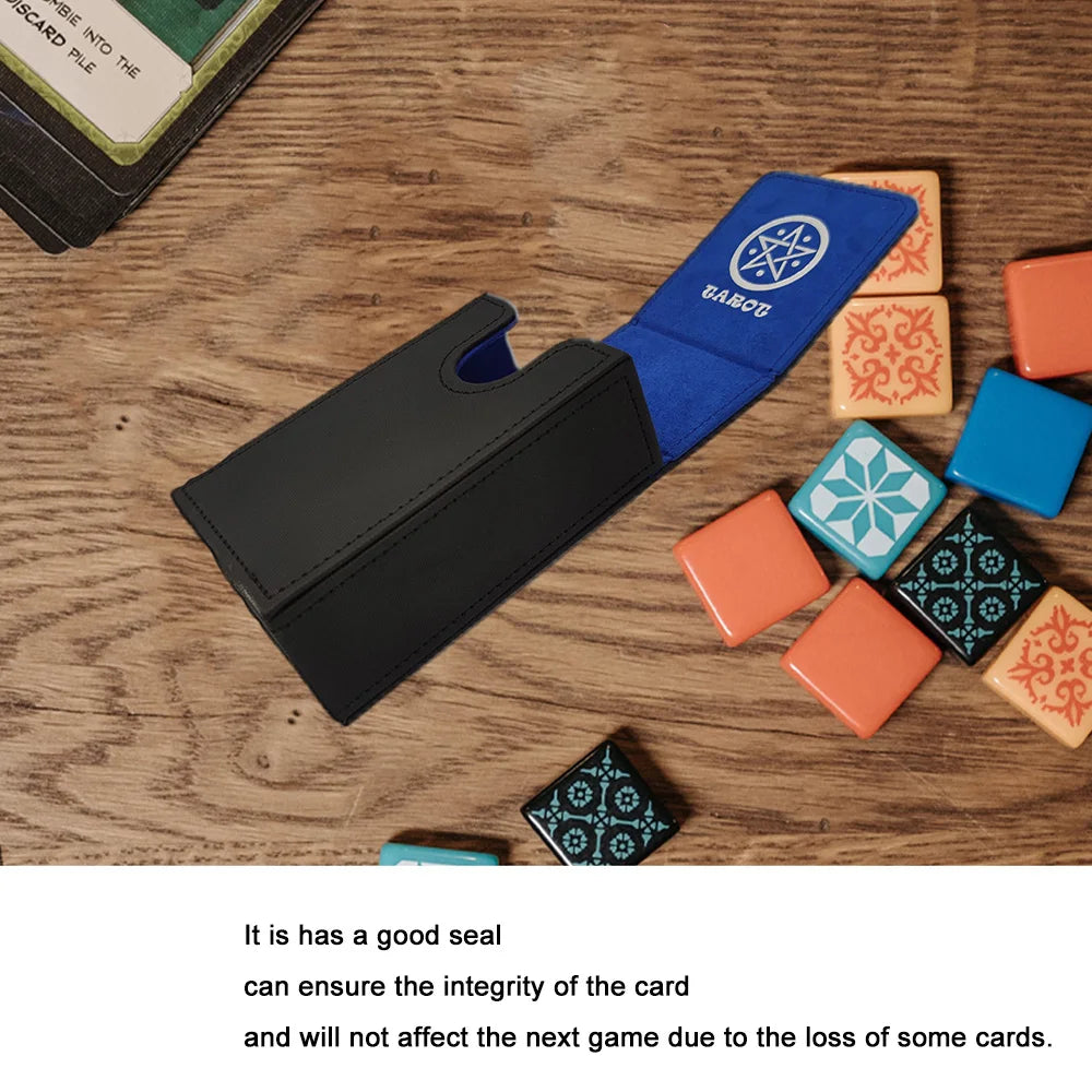 Caixa Portátil para Cartas de Tarot — Material PU, À Prova de Água e Pó
