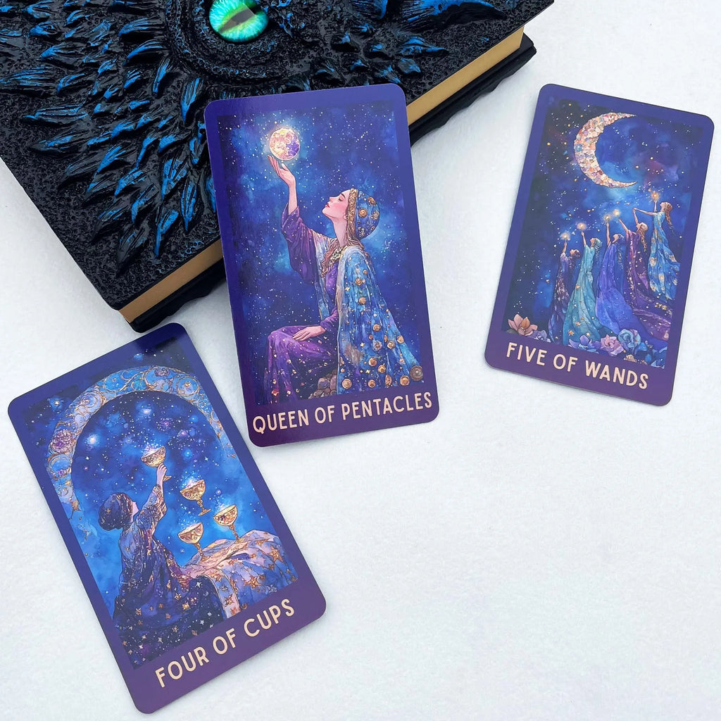Baralho de Tarot Celestial 78 Cartas — Divinação e Meditação