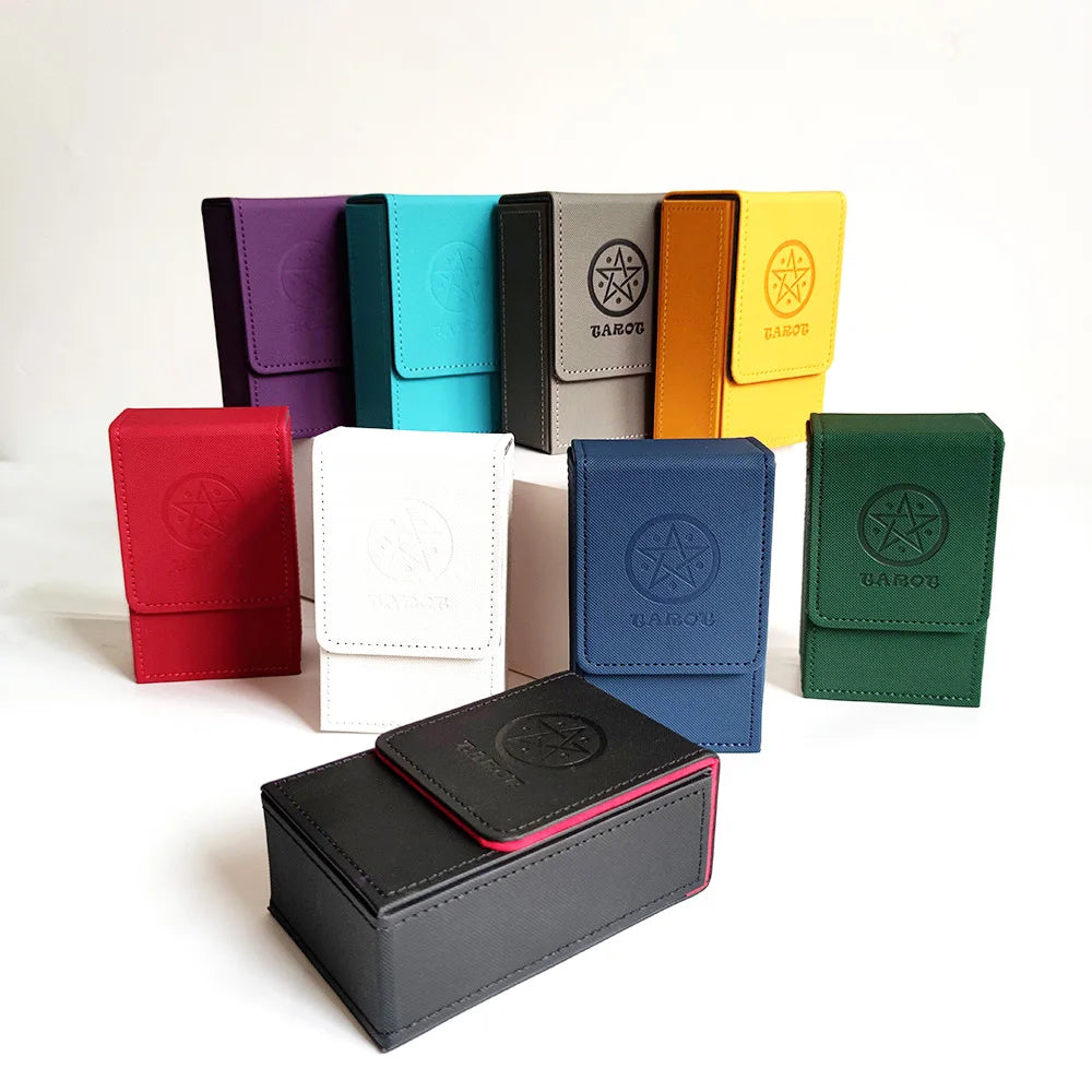 Caixa Portátil para Cartas de Tarot — Material PU, À Prova de Água e Pó
