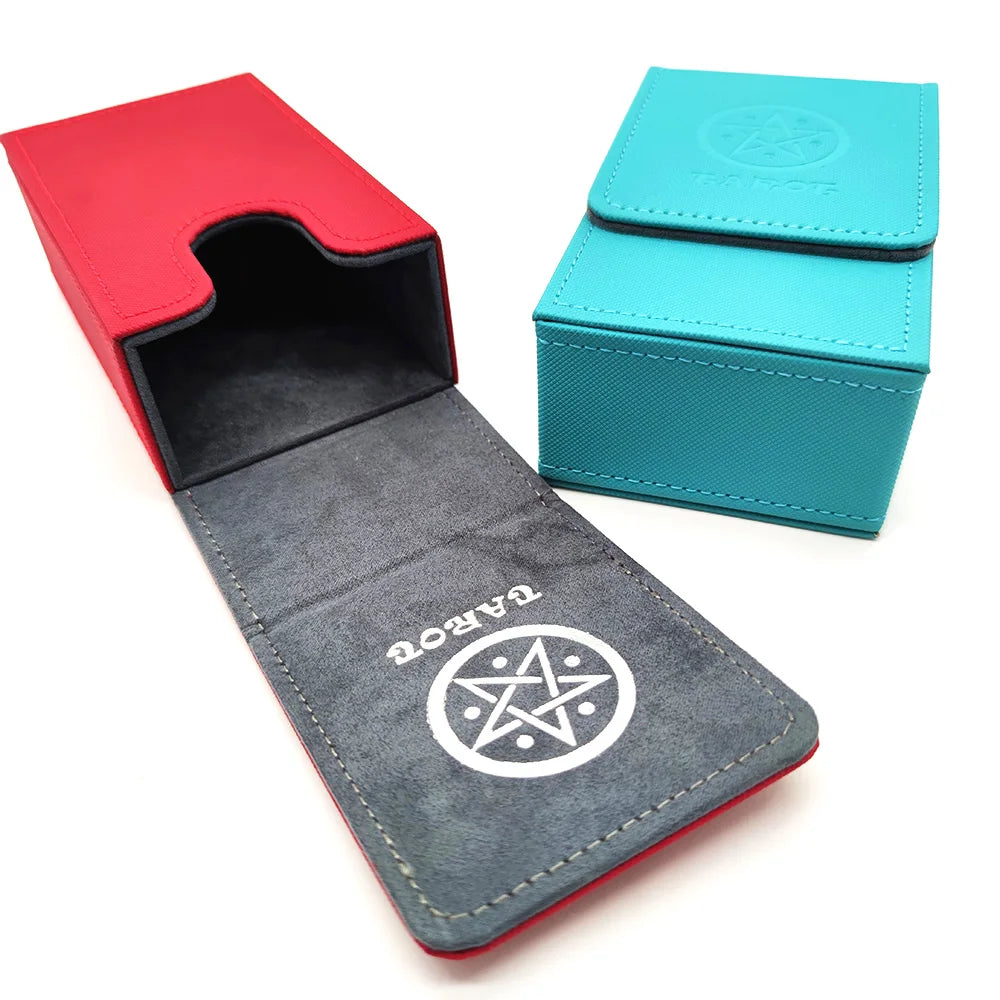 Caixa Portátil para Cartas de Tarot — Material PU, À Prova de Água e Pó