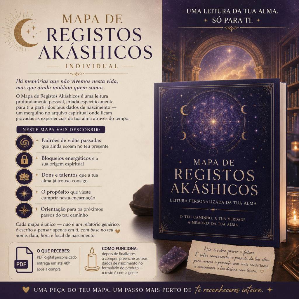 Mapa de Registos Akáshicos | Leitura Personalizada da Tua Alma | PDF Digital